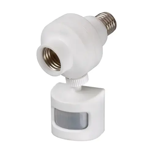 Light Control, 120 V, Motion Sensor, 180 deg Sensing, 30 ft Sensing, White