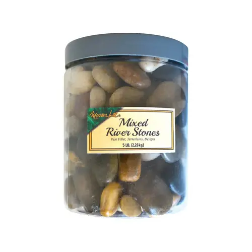 Vase Filler Assorted River Stone 5 lb Assorted