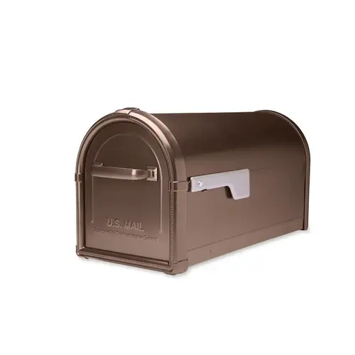 Mailbox Hillsborough Galvanized Steel Post Mount Copper Powder Coated