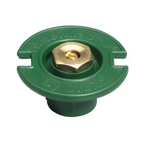 Flush Head Sprinkler with 15 Ft. Full Pattern Brass Nozzle Green