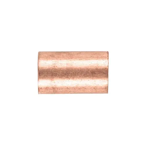 Coupling without Stop 1/2" Sweat T X 1/2" D Sweat Copper - pack of 25 Coupling without Stop 1/2" Sweat T X 1/2" D Sweat Copper - pack of 25