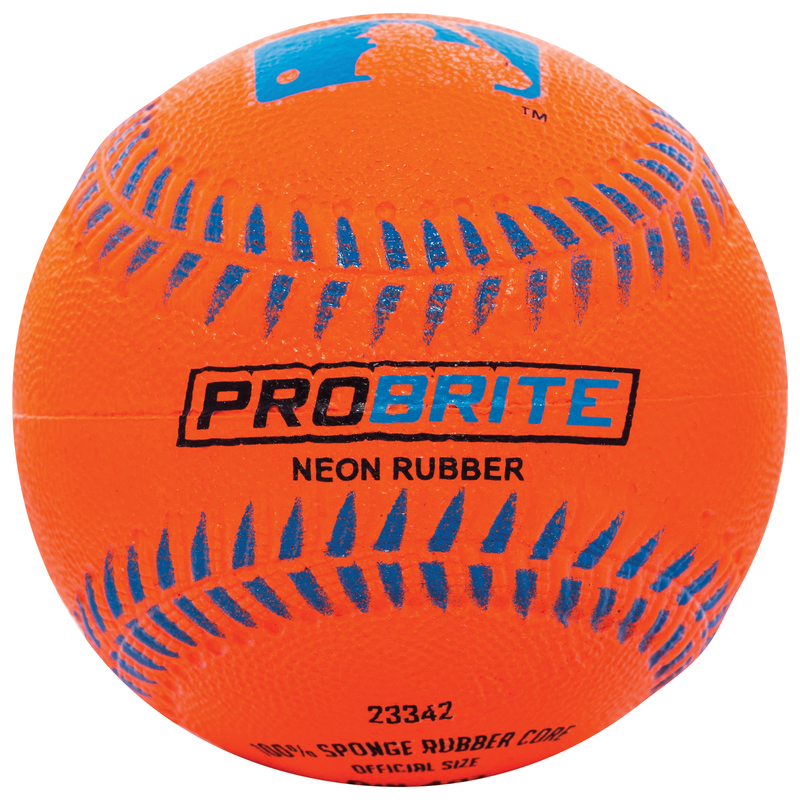 Balle De TeeBall Franklin Sports ProBrite - Orange Fluo - Caoutchouc Souple - NEUVE