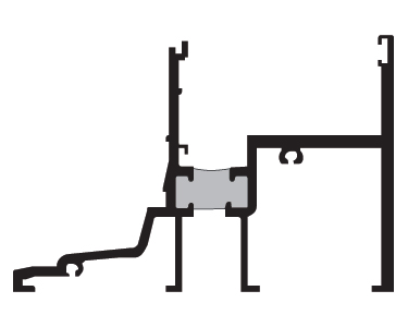 CRL-U.S. Aluminum PW80122 Window Sill with Fin - 24'-2", Dark Bronze/Black Anodized Class 1 - 300" Stock Length