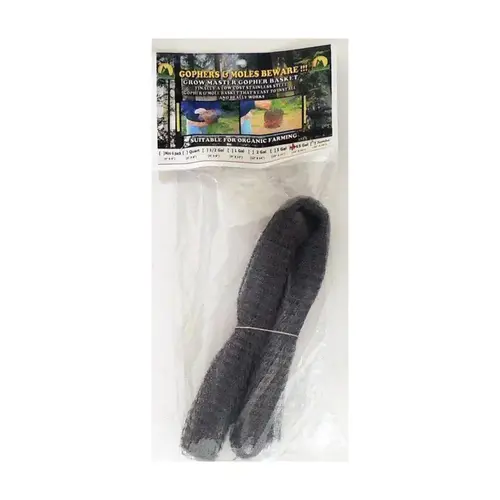 Gopher Wire Basket 24" W Gray Stainless Steel Gray