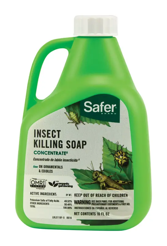 Safer Brand Insect Killing Soap Concentrate Organic Liquid 16 oz - pack of 6 5118-6-XCP6