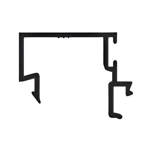 Snap-In Door Stop with Weatherstrip, Clear Anodized Class 1 - 21'-2" Stock Length Snap-In Door Stop with Weatherstrip, Clear Anodized Class 1 - 21'-2" Stock Length
