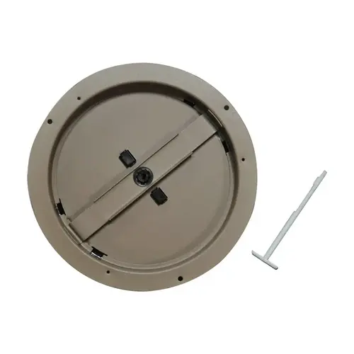 Ceiling Damper 6" H X 6" W Powder Coat Brown Steel Powder Coat