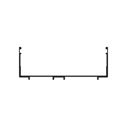 Stacking Head and Sill Channel, Clear Anodized, 24'-2" Stock Length Stacking Head and Sill Channel, Clear Anodized, 24'-2" Stock Length