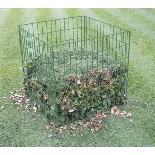 Compost Bin 30" H X 30" W X 30" D Wire Green Green Compost Bin 30" H X 30" W X 30" D Wire Green Green
