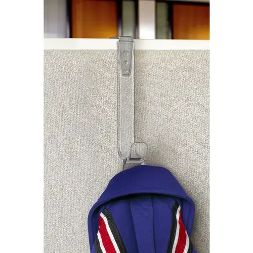 Hook 1" L Clear Plastic/Stainless Steel Edge Adjustble Clear Hook 1" L Clear Plastic/Stainless Steel Edge Adjustble Clear