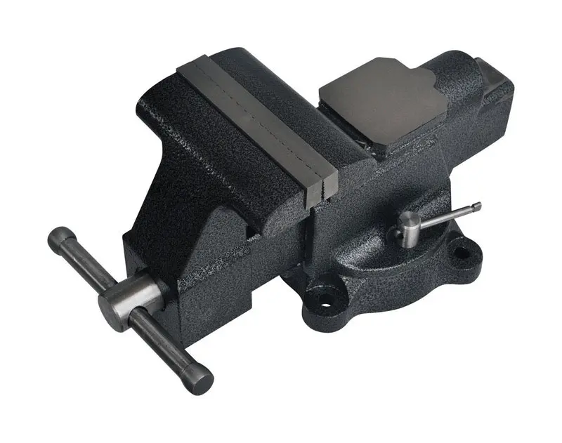 Steel Grip Bench Vise 6 Forged Steel Swivel Base Black DR76517 Steel Grip Bench Vise 6 Forged Steel Swivel Base Black DR76517