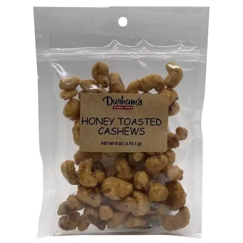 Cashews Honey Toasted 6 oz Bagged - pack of 12