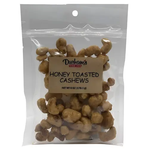 Cashews Honey Toasted 6 oz Bagged - pack of 12 Cashews Honey Toasted 6 oz Bagged - pack of 12