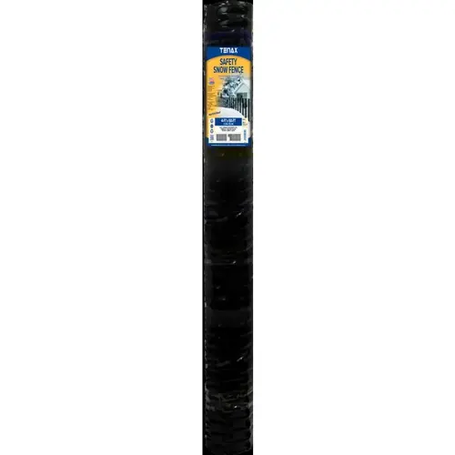 Fence Safety 4 ft. H X 50 ft. L Polyethylene Snow Black Black
