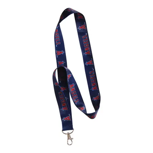 Lanyard Los Angeles Angels Polyester Silver Decorative Key Chain Silver Lanyard Los Angeles Angels Polyester Silver Decorative Key Chain Silver
