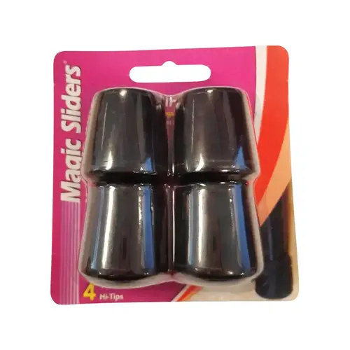 Leg Tip Rubber Black Round 1-1/8" W Black Leg Tip Rubber Black Round 1-1/8" W Black
