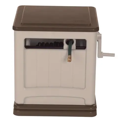 Hideaway Hose Reel Smart Trak 225 ft. Beige Free Standing Beige Hideaway Hose Reel Smart Trak 225 ft. Beige Free Standing Beige