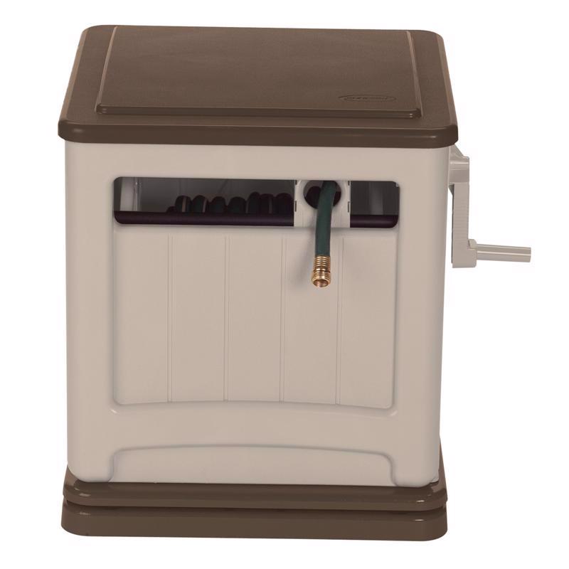 Suncast SSM200B Hideaway Hose Reel Smart Trak 225 ft. Beige Free Standing Beige