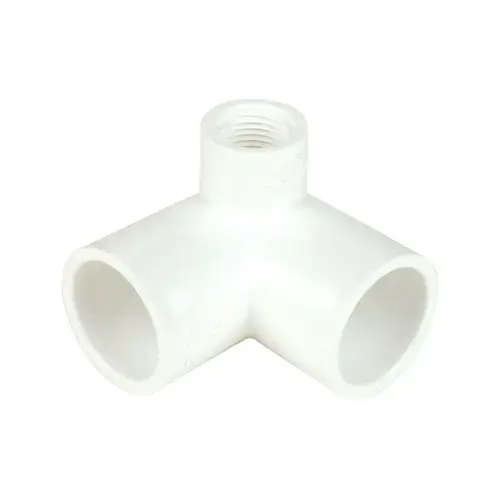 90 Degree Side Outlet Elbow Schedule 40 1" Slip X 1" D Slip PVC