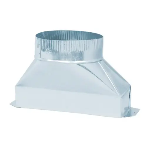 Duct 5" D X 10" L Galvanized Steel Silver Duct 5" D X 10" L Galvanized Steel Silver