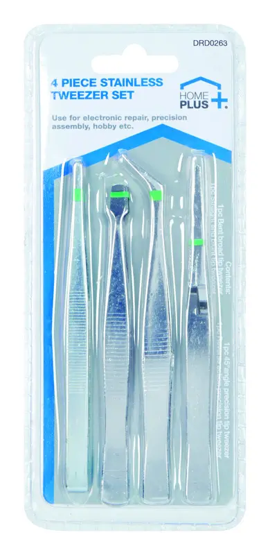 Home Plus Tweezers - pack of 24 DRD0263-XCP24 Home Plus Tweezers - pack of 24 DRD0263-XCP24