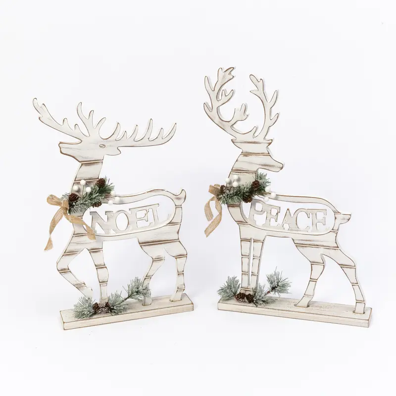 Gerson Indoor Christmas Decor Multicolored Decorated Reindeer Multicolore - 2 per pack x2 packs 2549450-XCP2 Gerson Indoor Christmas Decor Multicolored Decorated Reindeer Multicolore - 2 per pack x2 packs 2549450-XCP2
