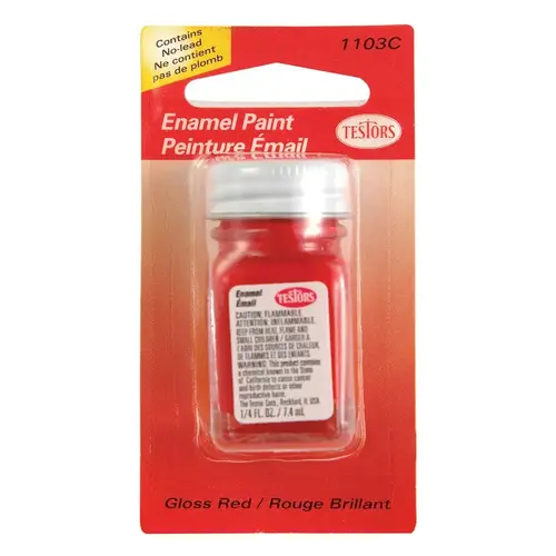 Hobby Paint Gloss Red 0.25 oz Red - pack of 6 Hobby Paint Gloss Red 0.25 oz Red - pack of 6
