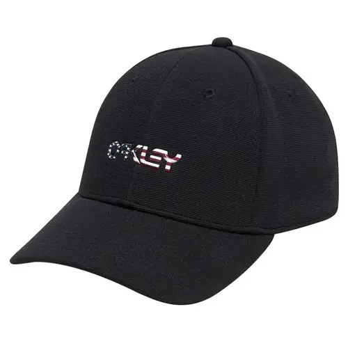 Hat 6 Panel Stretch Black/Flag L/XL Black/Flag Hat 6 Panel Stretch Black/Flag L/XL Black/Flag