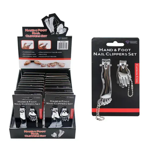 Nail Clippers Silver Hand and Foot Silve - 2 per pack x20 packs Nail Clippers Silver Hand and Foot Silve - 2 per pack x20 packs