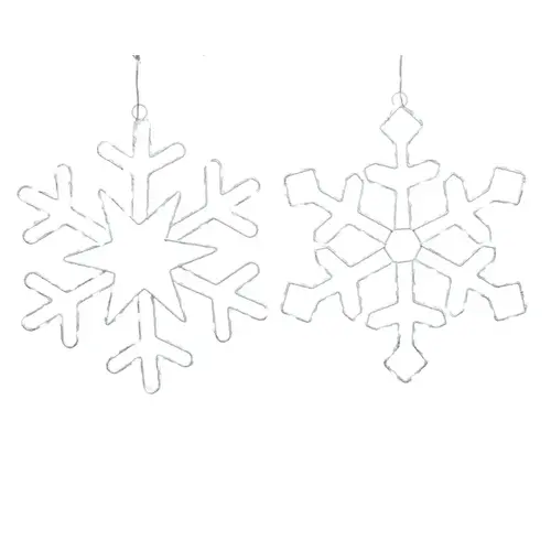 String Lights LED Twinkling Snowflake Cool White String Lights LED Twinkling Snowflake Cool White