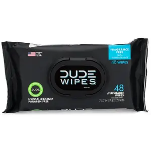 Dude Wipes DW-CE-XCP8 Disposable Wet Wipes - pack of 8