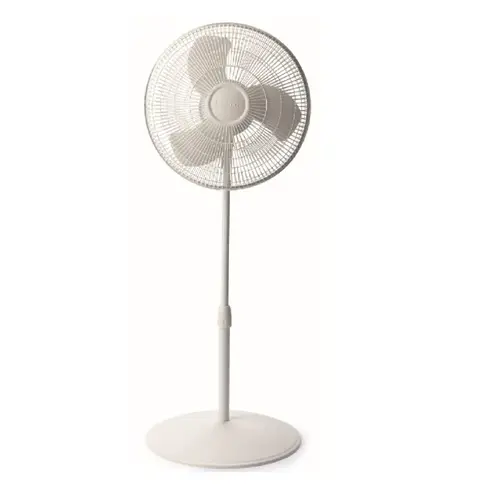 Pedestal Fan 47" H X 16" D 3 speed Oscillating White