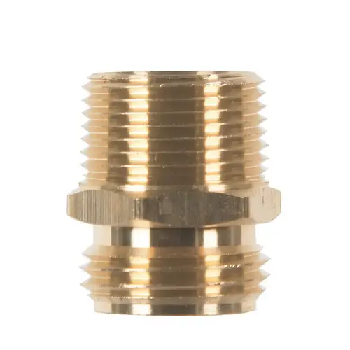 Hose Adapter Brass 3/4" D X 3/4" D Hose Adapter Brass 3/4" D X 3/4" D