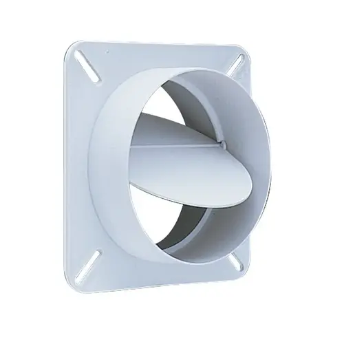 Back Draft Damper 4" W X 5" L White Plastic White Back Draft Damper 4" W X 5" L White Plastic White