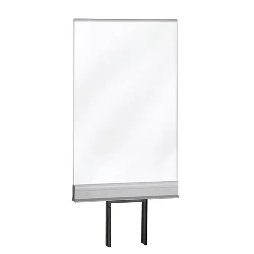 Post Top Sign 11" H X 7" W Clear Clear Post Top Sign 11" H X 7" W Clear Clear