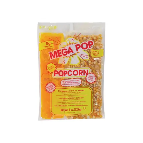 Corn/Oil/Salt Kits Mega Pop Butter 8 oz Pouch Corn/Oil/Salt Kits Mega Pop Butter 8 oz Pouch