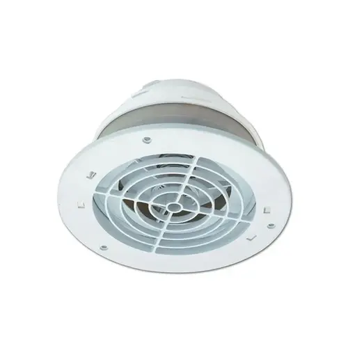White Plastic Adjustable Eave & Soffit Vent