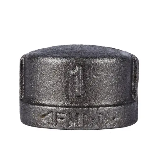 Cap 1" FIP each T Black Malleable Iron Black Cap 1" FIP each T Black Malleable Iron Black
