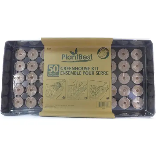 Pellet Greenhouse Kit 2" H X 11.5" W X 21.5" L Black