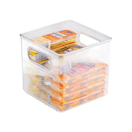 Storage Bin 0.13 cu ft Clear 6" H X 6" W X 6" D Clear