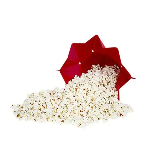 Popcorn Popper Chef'n Pop Top Red Silicone Red Popcorn Popper Chef'n Pop Top Red Silicone Red