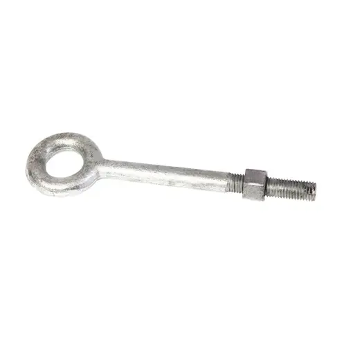 Eyebolt 1/2" X 10" L Hot Dipped Galvanized Steel Nut Included Hot Dipped Galvanized