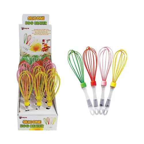 Egg Beater/Wisk 2" W X 10" L Assorted Colors Silicone Assorted Colors Egg Beater/Wisk 2" W X 10" L Assorted Colors Silicone Assorted Colors