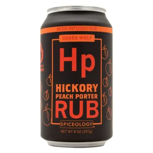 BBQ Rub Derek Wolf Hickory Peach Porter 8 oz - pack of 6