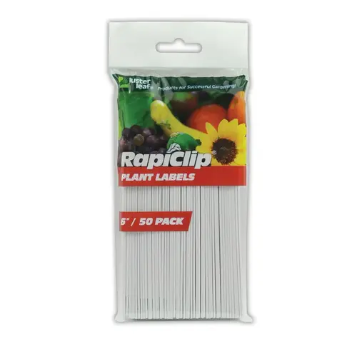 Plant Label Rapiclip 6" H X 0.625 W White Plastic White - pack of 600
