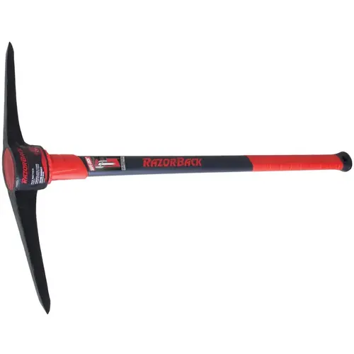 Pick Mattock 6 lb Fiberglass Handle Red Pick Mattock 6 lb Fiberglass Handle Red
