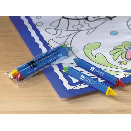 CRAYON TRIANGULAR DOUBLE TIPPED RED/BLUE YELLOW/GREEN