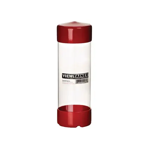 Slit Top Container 3" W X 8" H Plastic Red Red - pack of 15