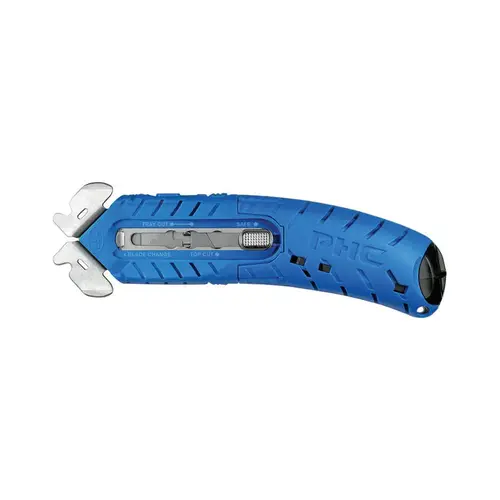 Safety Cutter 5.75" Flip Blue Blue - pack of 12 Safety Cutter 5.75" Flip Blue Blue - pack of 12