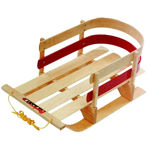 SLED SLEIGH PULL WOODEN 29IN Brown/Red SLED SLEIGH PULL WOODEN 29IN Brown/Red
